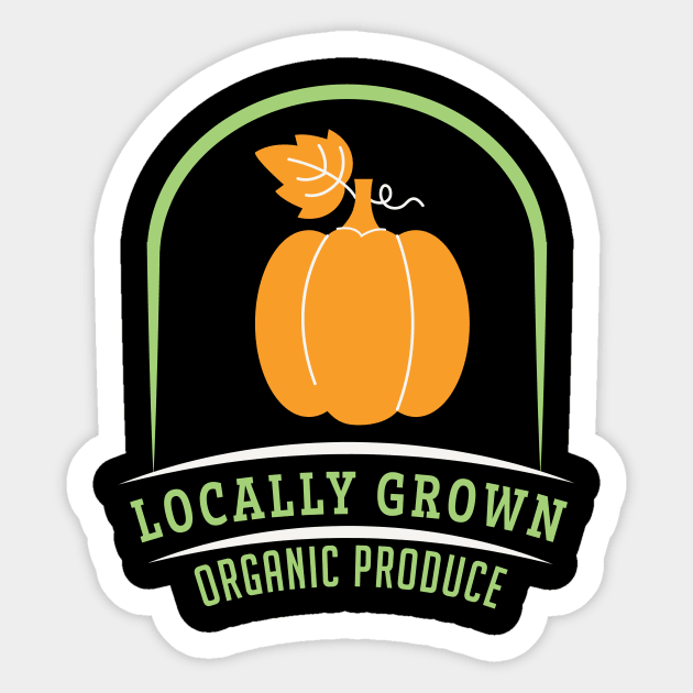 Locally Grown Pumpkins Sticker by SWON Design